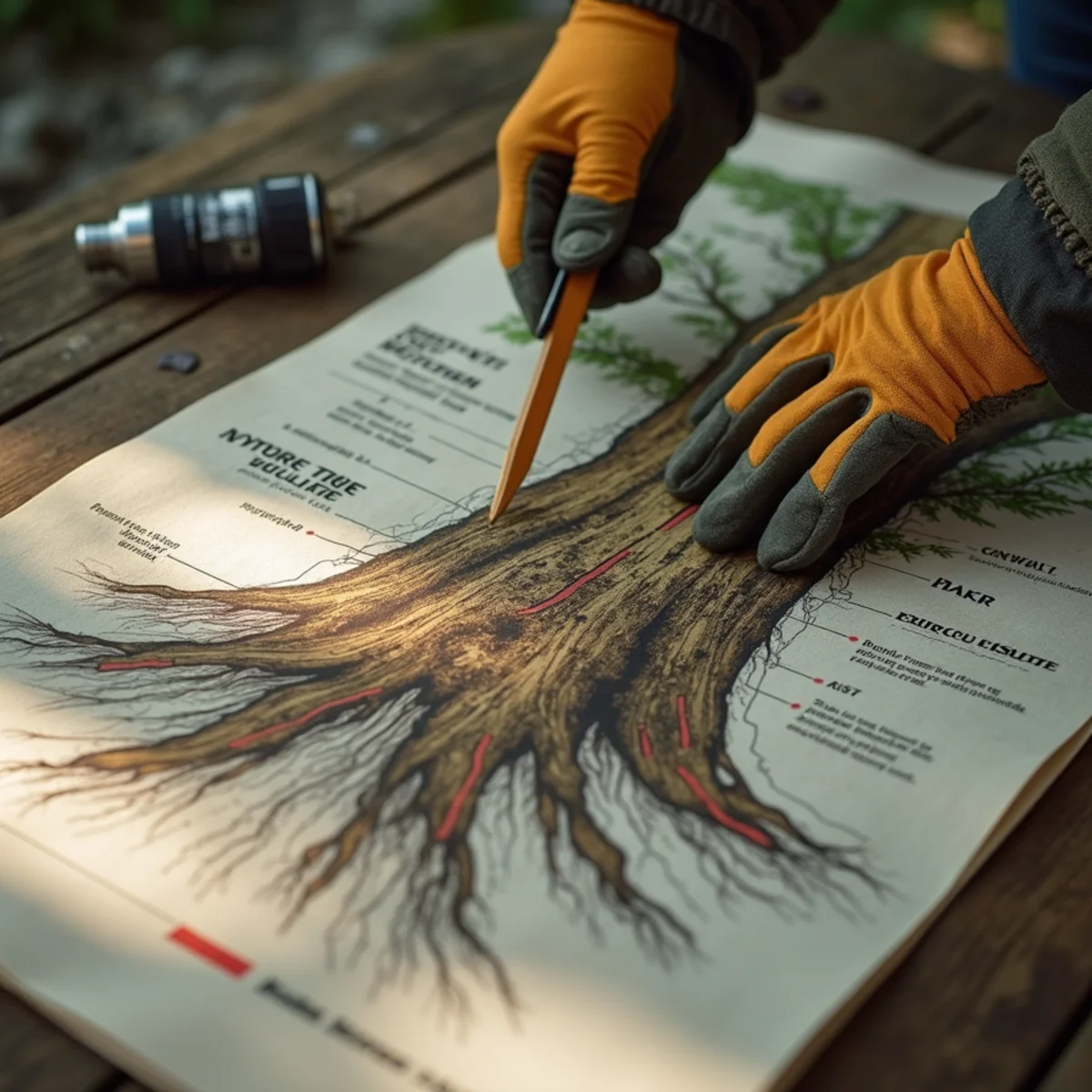 Key factors and technical procedure for leaning tree after flooding