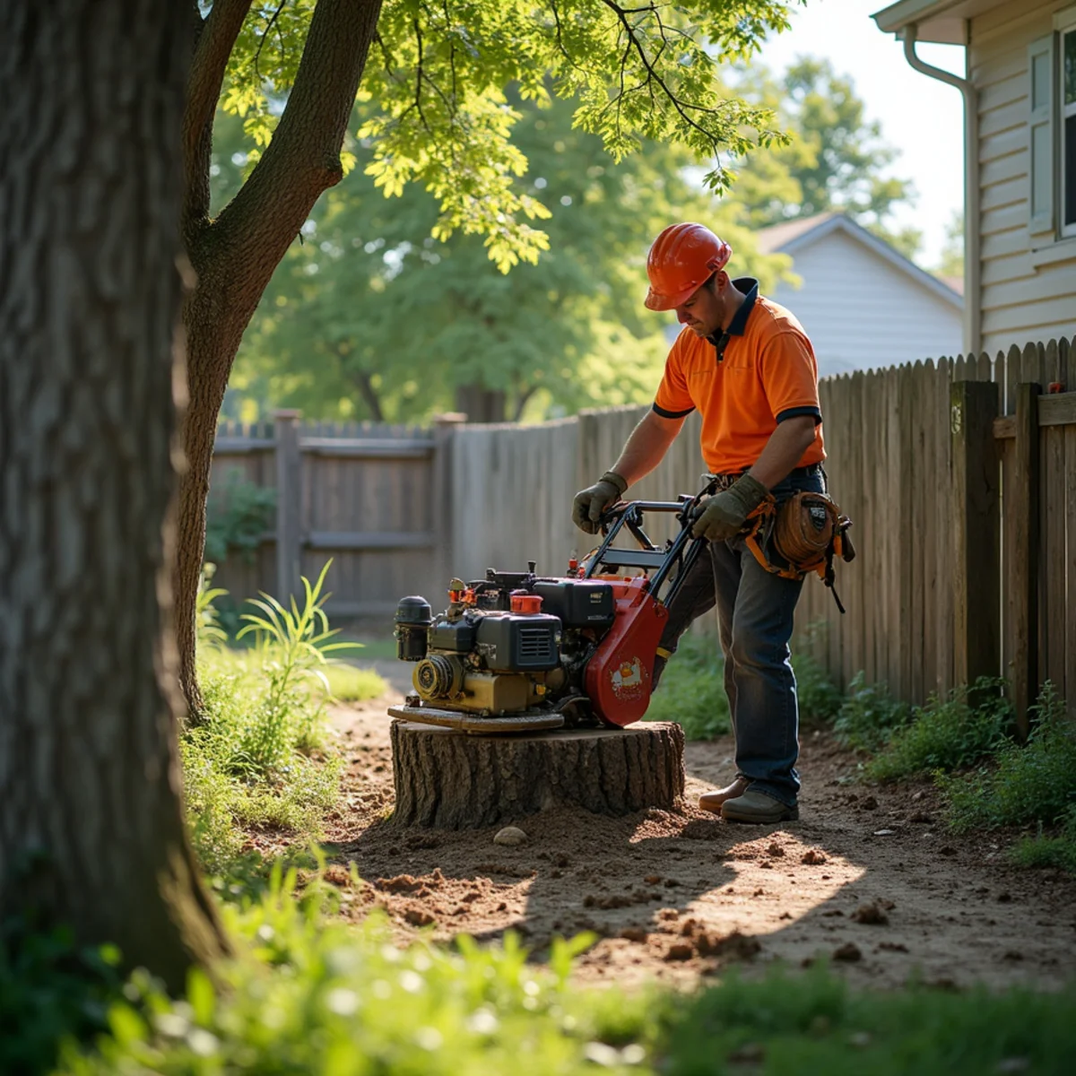 Will a Stump Grinder Fit Through My Gate? Backyard Stump Removal