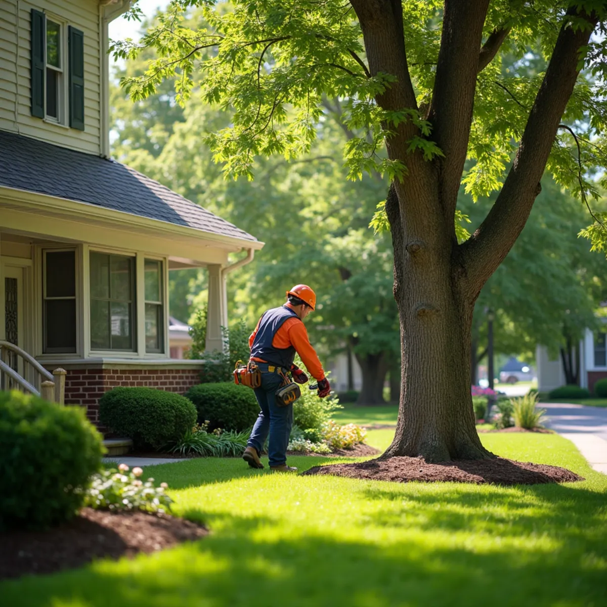 Successful property outcome and pristine grounds regarding tree on power line springfield il