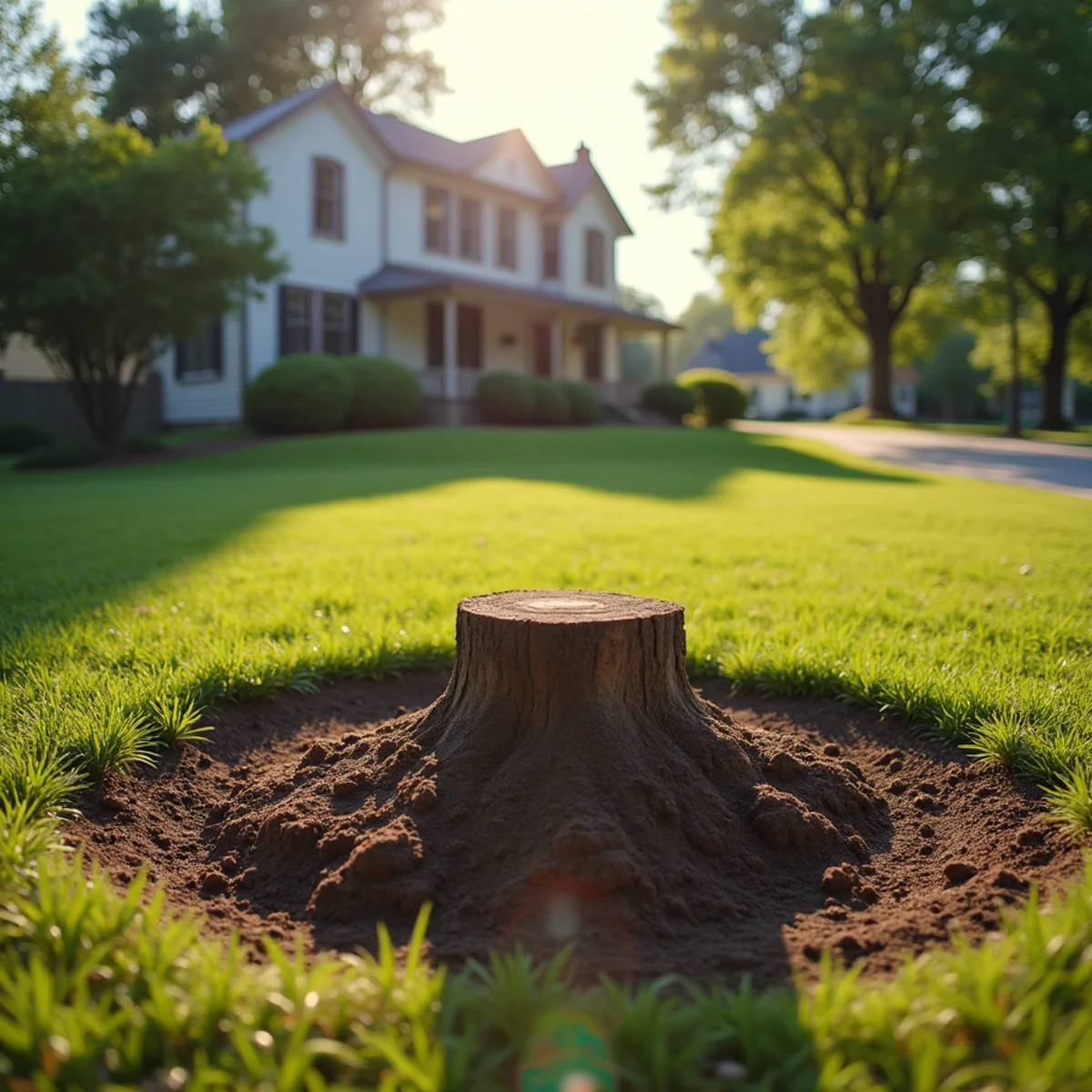 Immaculate site cleanup and restored lawn after tree care in Jacksonville Illinois