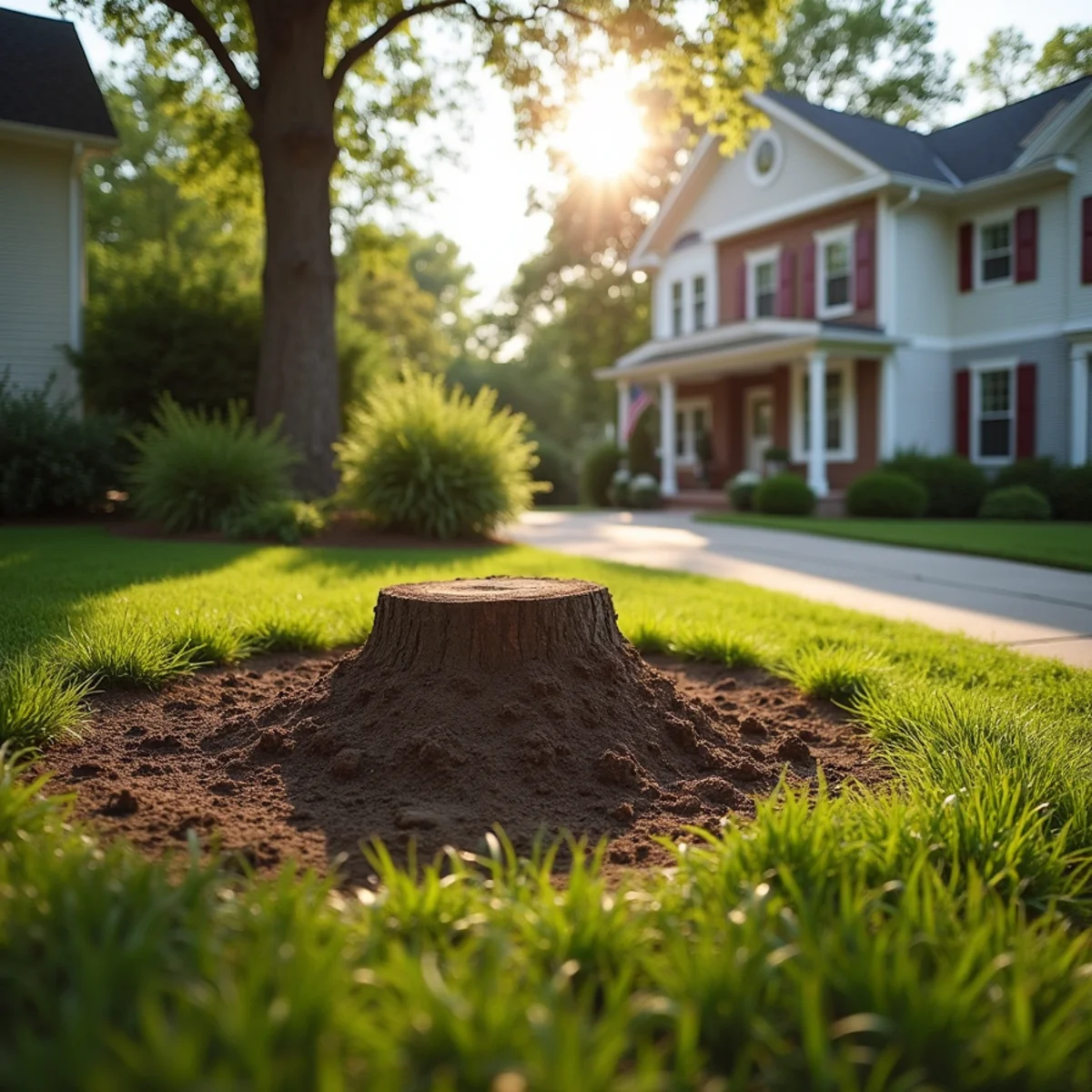 Immaculate site cleanup and restored lawn after tree care in Menard County Illinois