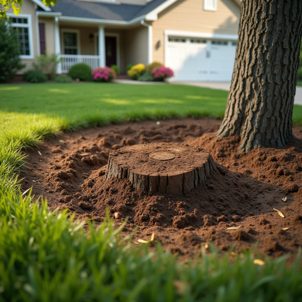 Immaculate site cleanup and restored lawn after tree care in Morgan County Illinois