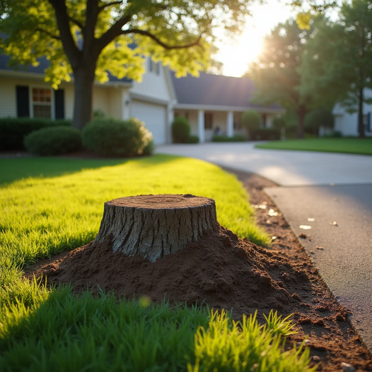 Immaculate site cleanup and restored lawn after tree care in Petersburg Illinois