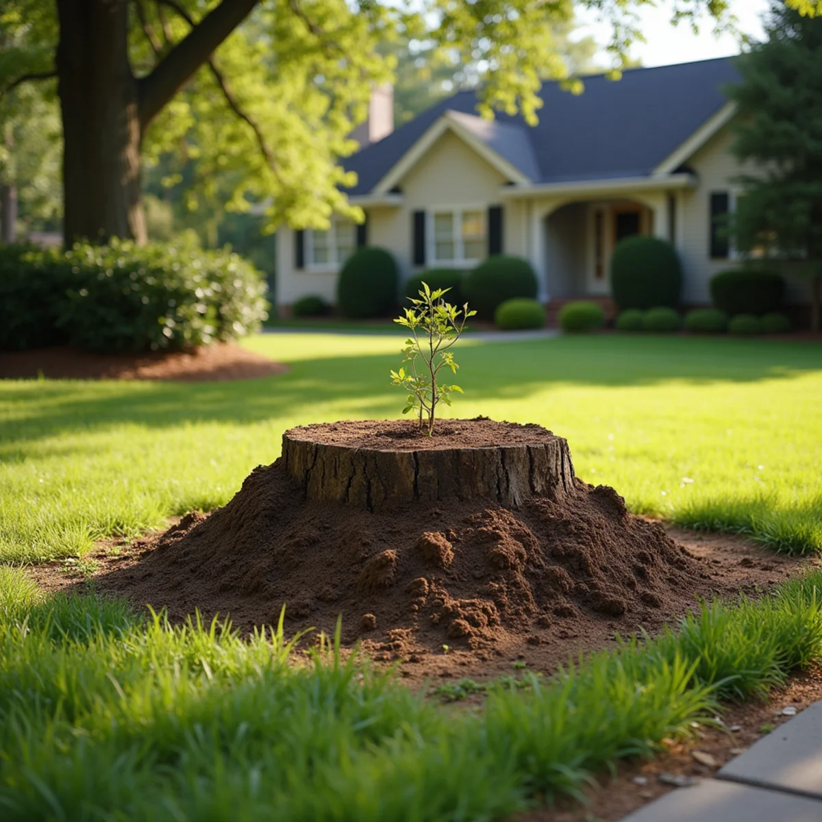 Immaculate site cleanup and restored lawn after tree care in South Jacksonville Illinois