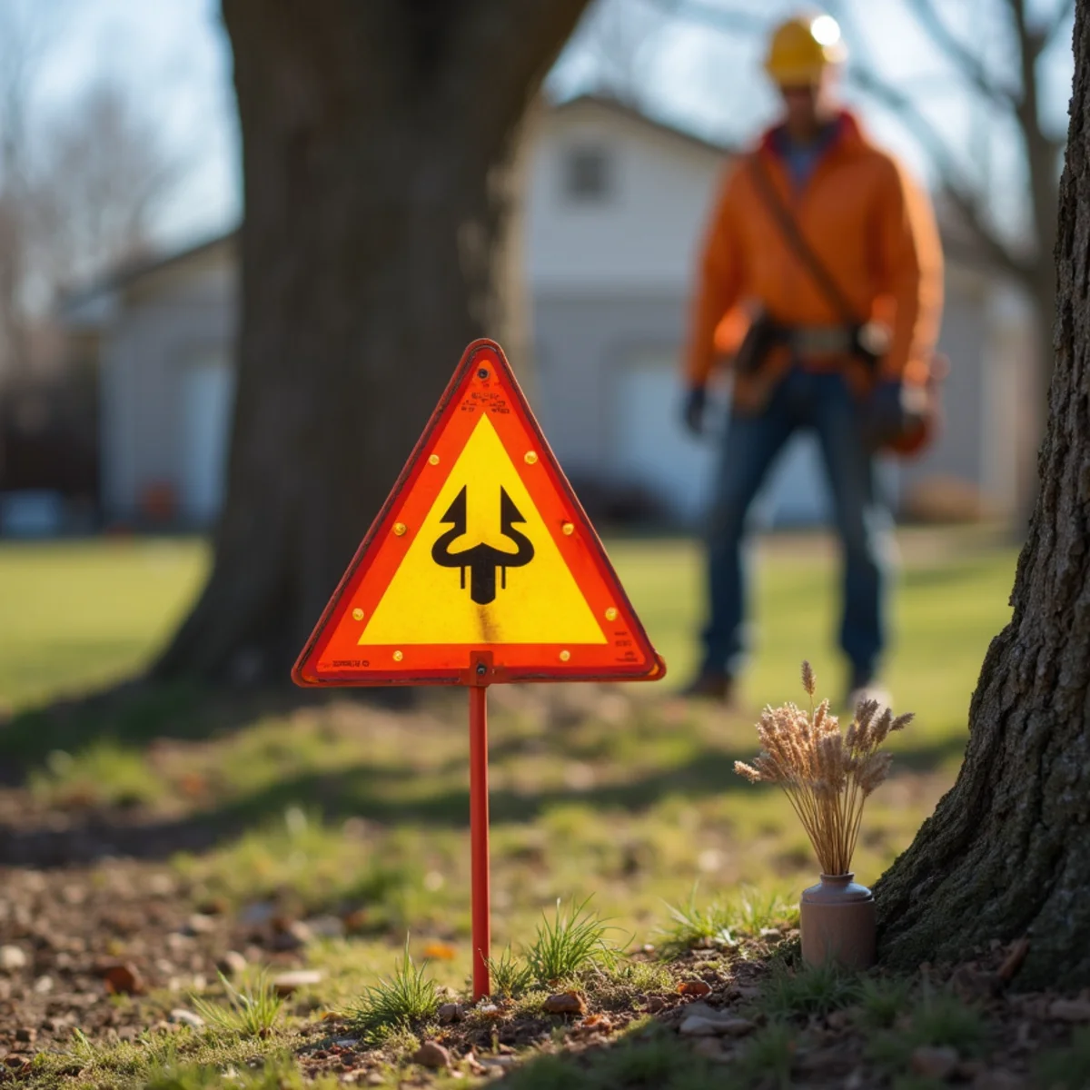 Safety exclusion zone and protocols for Stump Removal & Cleanup