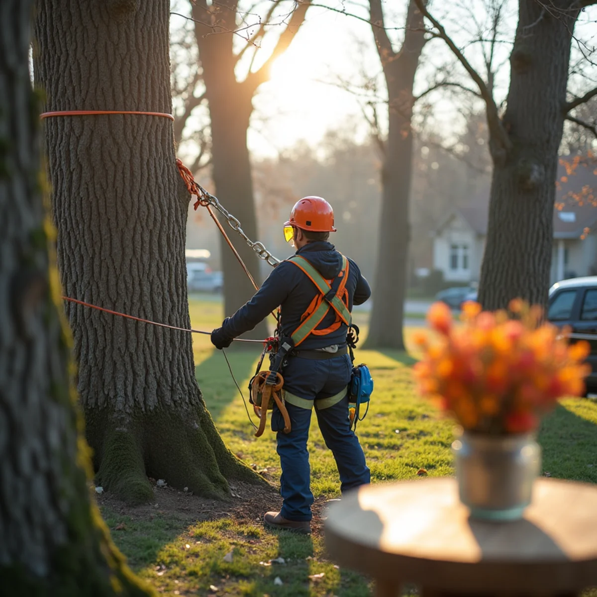 Safety exclusion zone and protocols for Tree Removal