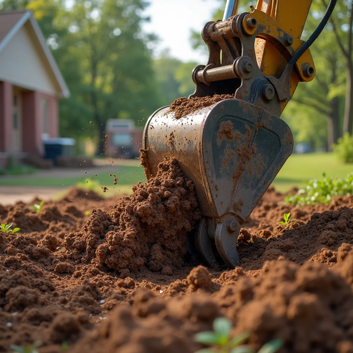 Commercial machinery executing Uprooted Tree & Root Ball Removal in Central Illinois