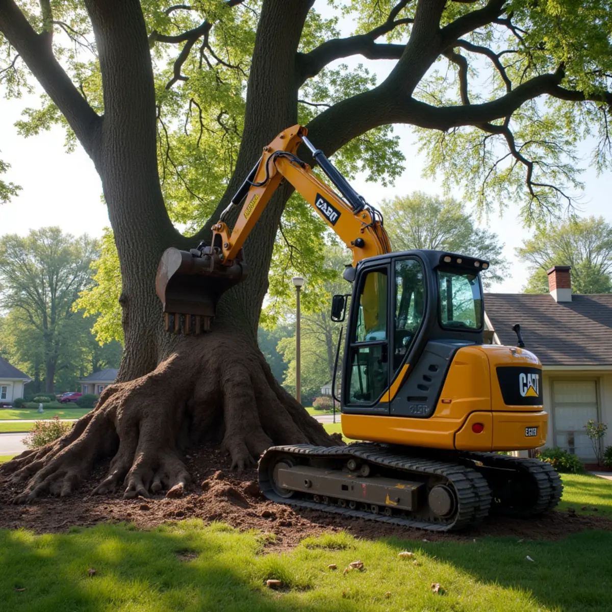 Uprooted Tree & Root Ball Removal in Springfield IL